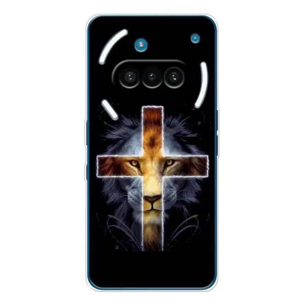 Чехол с рисунком «Иисус Лев» для Nothing Phone (3a) Чехол с рисунком «Иисус Лев» для Nothing Phone (3a)