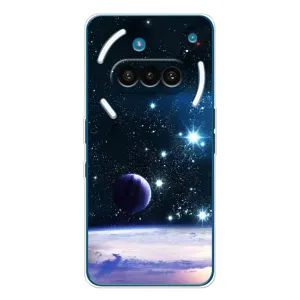 Чехол (ТПУ) с планетами на Nothing Phone (3a) (Космический вид)