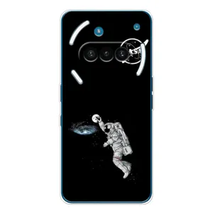 Силиконовый бампер с принтом "Наса" на Nothing Phone (3a) (Космонавт баскетболист)