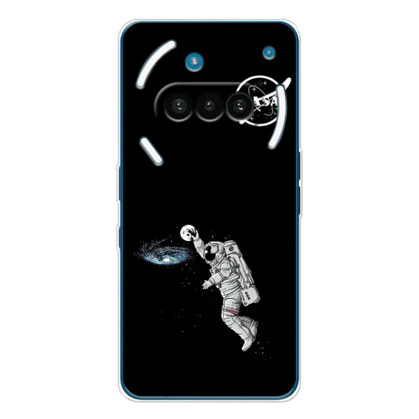 Чехол с рисунком «Космонавт баскетболист» для Nothing Phone (3a) Чехол с рисунком «Космонавт баскетболист» для Nothing Phone (3a)