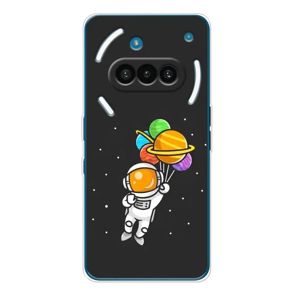 Чехол с рисунком «Космонавт с шариками» для Nothing Phone (3a) Чехол с рисунком «Космонавт с шариками» для Nothing Phone (3a)