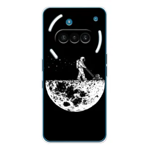 Силиконовый Чехол с принтом "Космонавты" на Nothing Phone (3a) (Космонавт)