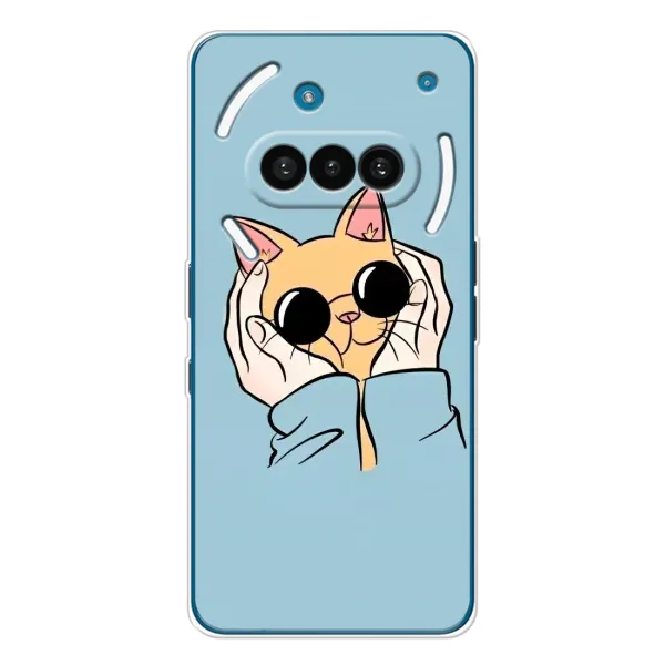 Чехол с рисунком «КОТИК в очках» для Nothing Phone (3a) Чехол с рисунком «КОТИК в очках» для Nothing Phone (3a)