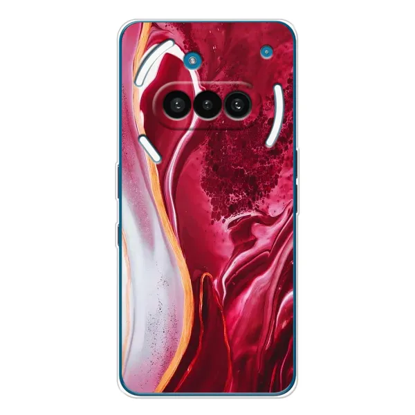 Чехол с рисунком «Красный мрамор» для Nothing Phone (3a) Чехол с рисунком «Красный мрамор» для Nothing Phone (3a)