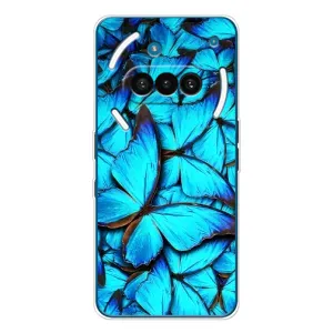 Силиконовый бампер с картинкой животных для Nothing Phone (3a) (Крылья бабочек)
