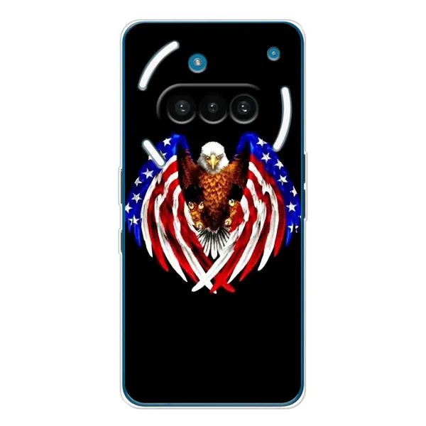 Чехол с рисунком «Крылья США» для Nothing Phone (3a) Чехол с рисунком «Крылья США» для Nothing Phone (3a)