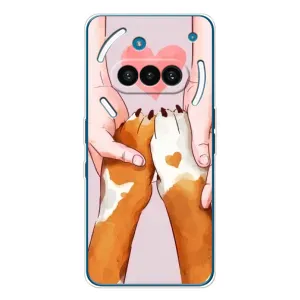 Чехол (ТПУ) Милые собачки для Nothing Phone (3a) (Любовь к собакам)