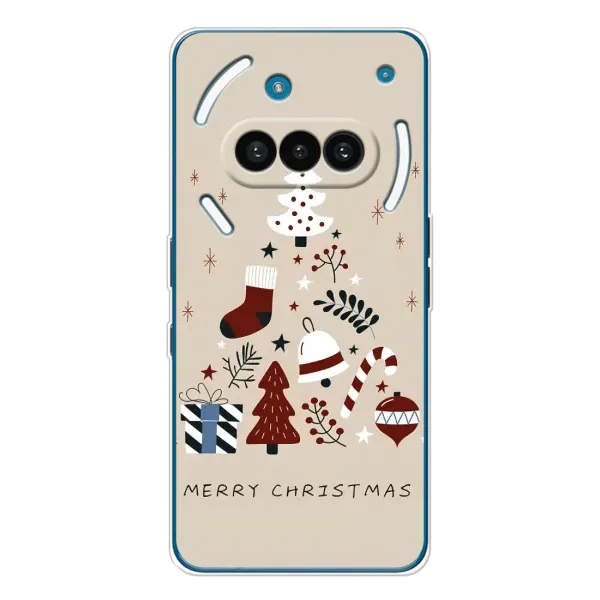 Чехол с рисунком «Merry Christmas» для Nothing Phone (3a)