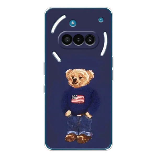 Чехол с рисунком «Мишка USA» для Nothing Phone (3a)