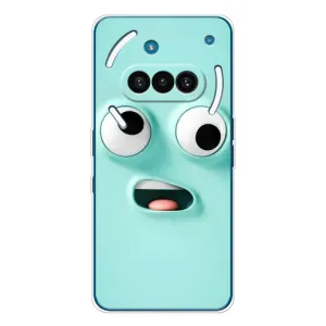 Силиконовые Чехлы (смешные стикеры) для Nothing Phone (3a) (Забавное мятное лицо)