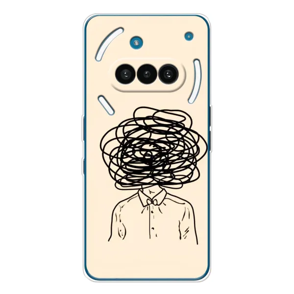Чехол с рисунком «Мысли» для Nothing Phone (3a) Чехол с рисунком «Мысли» для Nothing Phone (3a)