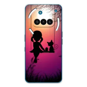 Чехол с рисунком «На качели» для Nothing Phone (3a)