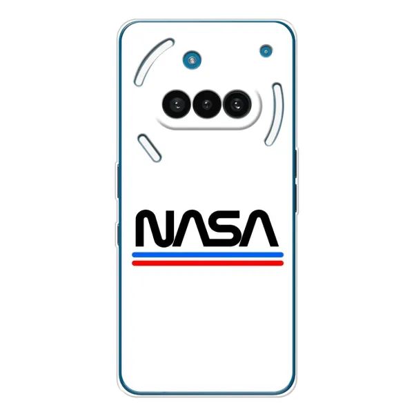 Чехол с рисунком «NASA на белом фоне» для Nothing Phone (3a) Чехол с рисунком «NASA на белом фоне» для Nothing Phone (3a)
