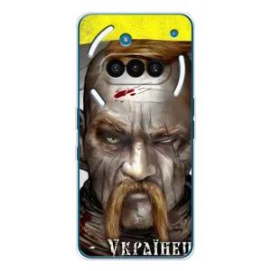 Чехол с картинкой (Патриотический КОЗАК) на Nothing Phone (3a) (Одноглазый Козак)