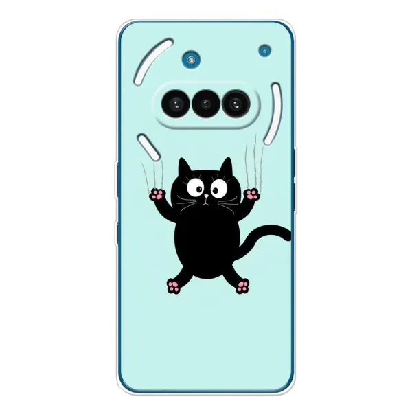 Чехол с рисунком «Падающий кот» для Nothing Phone (3a)