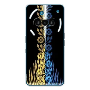 Силиконовый Чехол на Nothing Phone (3a) (Патриотическая вышиванка)