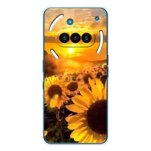 Чехол с Цветами для Nothing Phone (3a) (поле подсолнухов)