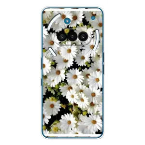 Чехол с ромашками на Nothing Phone (3a) (Рамка в ромашках)