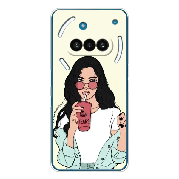 Чехол с рисунком «С напитком» для Nothing Phone (3a) Чехол с рисунком «С напитком» для Nothing Phone (3a)