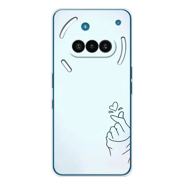 Чехол с рисунком «Сердце на голубом» для Nothing Phone (3a) Чехол с рисунком «Сердце на голубом» для Nothing Phone (3a)