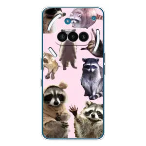 Силиконовый Чехол с Енотами на Nothing Phone (3a) (Смешные Еноты)