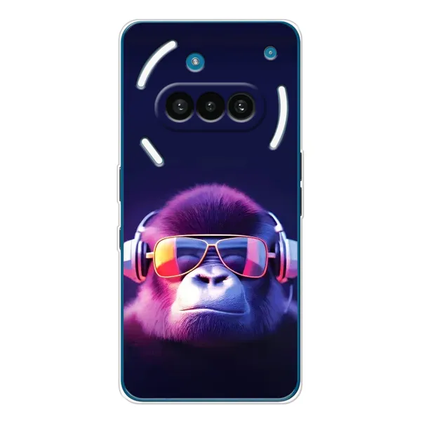 Чохол з малюнком «Стильная мавпа» для Nothing Phone (3a) Чохол з малюнком «Стильная мавпа» для Nothing Phone (3a)