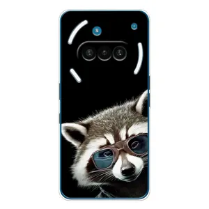 Силиконовый Чехол с Енотами на Nothing Phone (3a) (Стильный Енот)