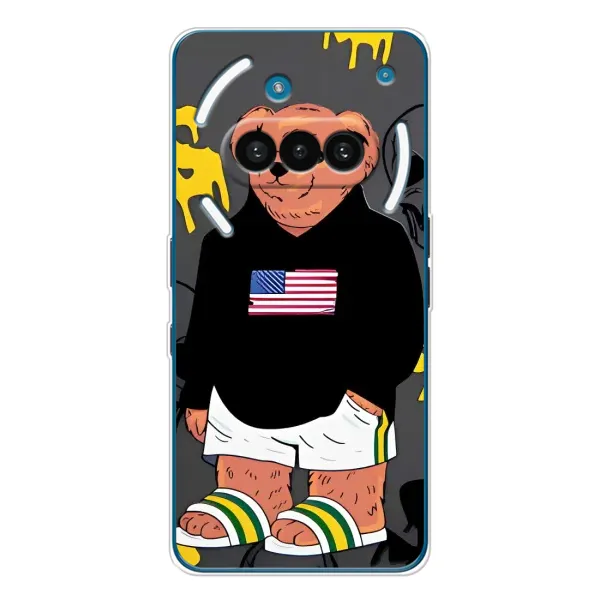 Чехол с рисунком «Teddy USA» для Nothing Phone (3a)