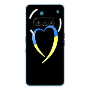 Силиконовый Чехол на Nothing Phone (3a) (Я-Украина) (Украинское сердце)