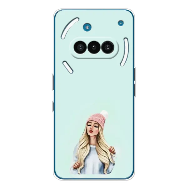 Чехол с рисунком «В шапке» для Nothing Phone (3a) Чехол с рисунком «В шапке» для Nothing Phone (3a)