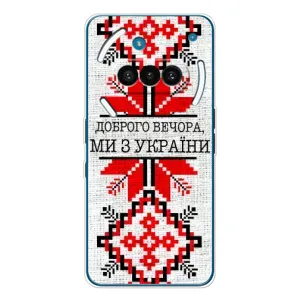 Силиконовый Чехол на Nothing Phone (3a) (Вышиванка Доброго вечера)