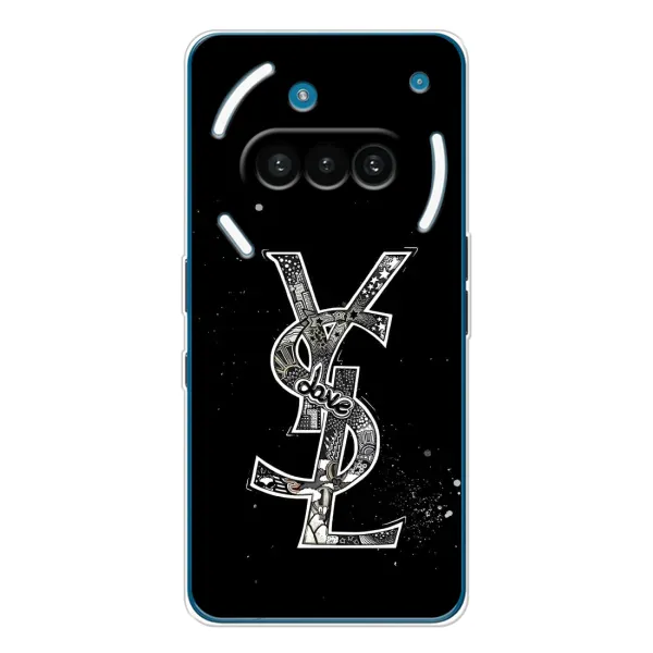 Чехол с рисунком «YSL» для Nothing Phone (3a)