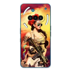 ЗСУ Чохли (TPU) для Nothing Phone (3a) (Жінка солдат)