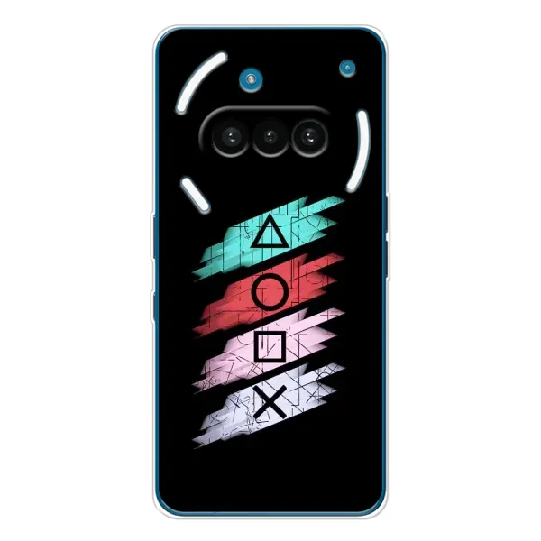 Чехол с рисунком «Значки Sony» для Nothing Phone (3a) Чехол с рисунком «Значки Sony» для Nothing Phone (3a)
