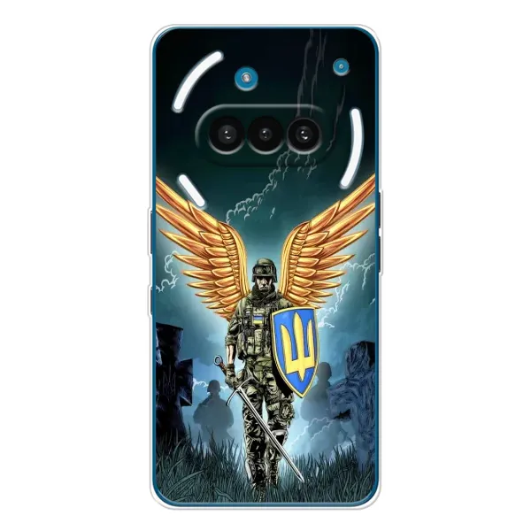 Чехол с рисунком «ЗСУ з крильями» для Nothing Phone (3a)