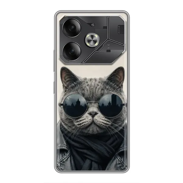 Чехол с рисунком «Модный кот» для Nothing Phone (4a) Pro Чехол с рисунком «Модный кот» для Nothing Phone (4a) Pro