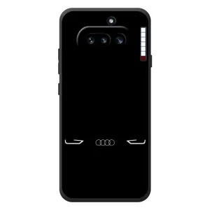 Силиконовый бампер с картинкой машины на Nothing Phone (4a) (Силует Audi)