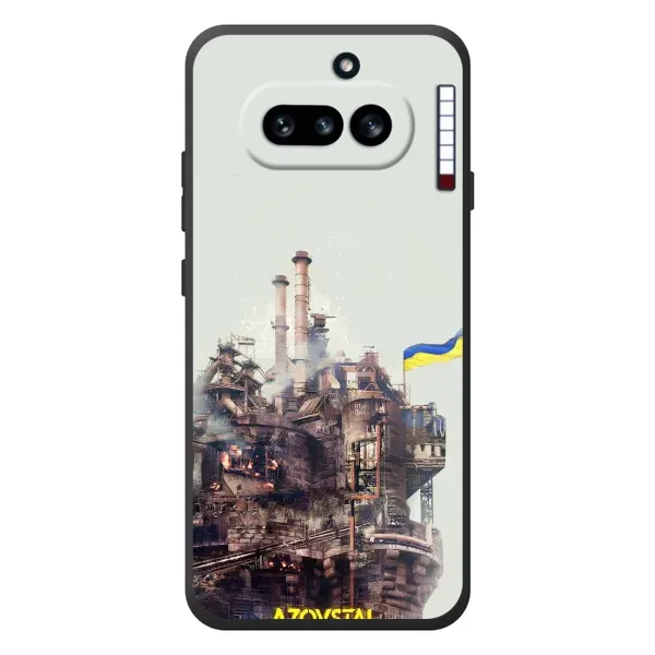 Чехол с рисунком «Азовсталь» для Nothing Phone (4a) Чехол с рисунком «Азовсталь» для Nothing Phone (4a)