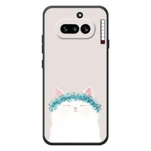 Чехол на тематику: Коты для Nothing Phone (4a) (Белый котик)