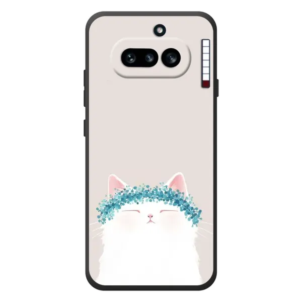 Чехол с рисунком «Белый котик» для Nothing Phone (4a) Чехол с рисунком «Белый котик» для Nothing Phone (4a)