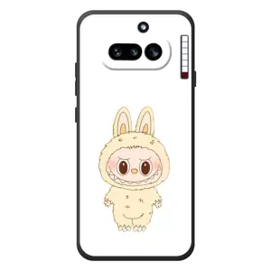 Чехол с принтом Лабубу для Nothing Phone (4a) (Бежевый Лабубу)