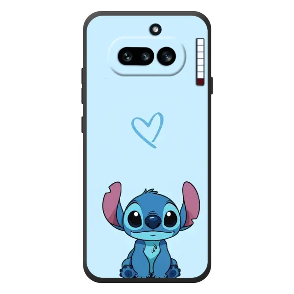 Чехол с рисунком «Голубой Стич» для Nothing Phone (4a)