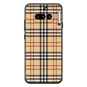 Чехол с Брендами одежды на : Нитьинг Фоне (4а)
(Burberry стиль)