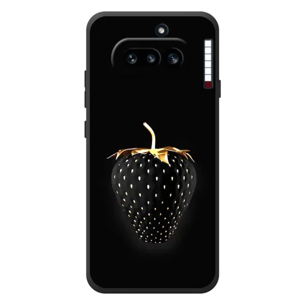 Чехол с рисунком «Чёрная клубника» для Nothing Phone (4a) Чехол с рисунком «Чёрная клубника» для Nothing Phone (4a)
