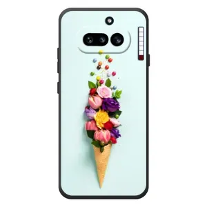 Чехлы с тематикой "ЦВЕТЫ" на Nothing Phone (4a) (Цветок-мороженное)