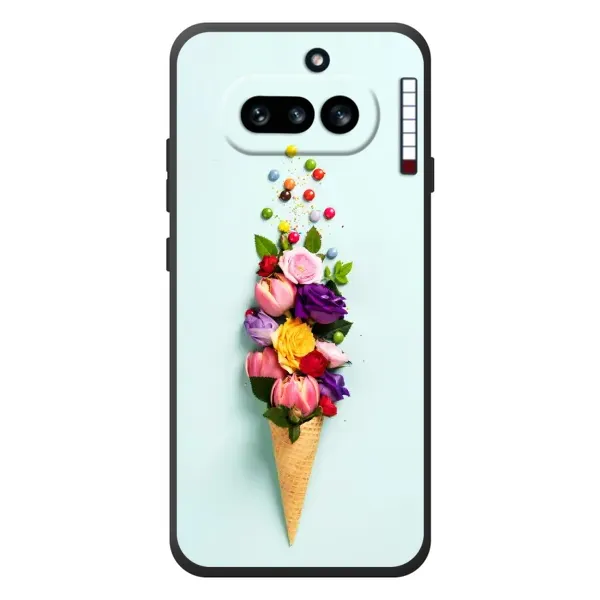 Чехол с рисунком «Цветок-мороженное» для Nothing Phone (4a) Чехол с рисунком «Цветок-мороженное» для Nothing Phone (4a)