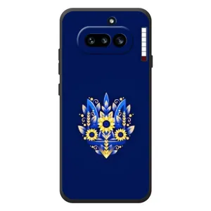 Чехол Укр Символика для Nothing Phone (4a) (Цветущий Герб)