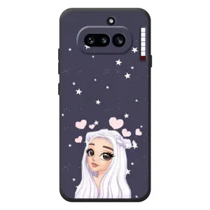 Чохол Стильні дівчата на Nothing Phone (4a) (Дівчина та серця)