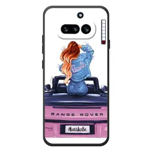 Силіконовый Чохол на Nothing Phone (4a) з картинкой Модных девушек (Дівчина на машині)
