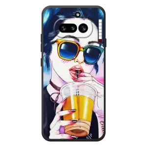 Чохол з картинкою Модні Дівчата Nothing Phone (4a) (Дівчина з коктейлем)